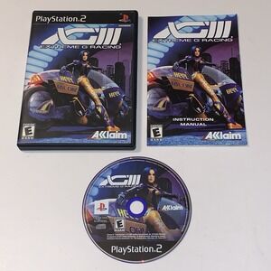 XGIII: Extreme G Racing (Sony PlayStation 2 2001) PS2 CIB Tested Gameplay Photos